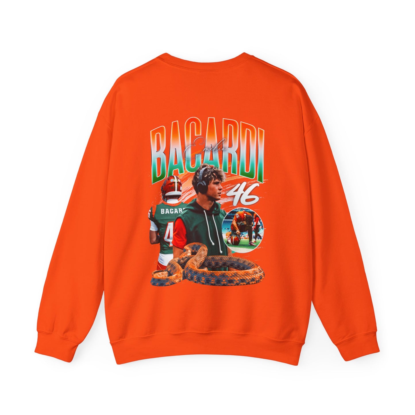 Emilio Bacardi Logo Front & Back Crewneck