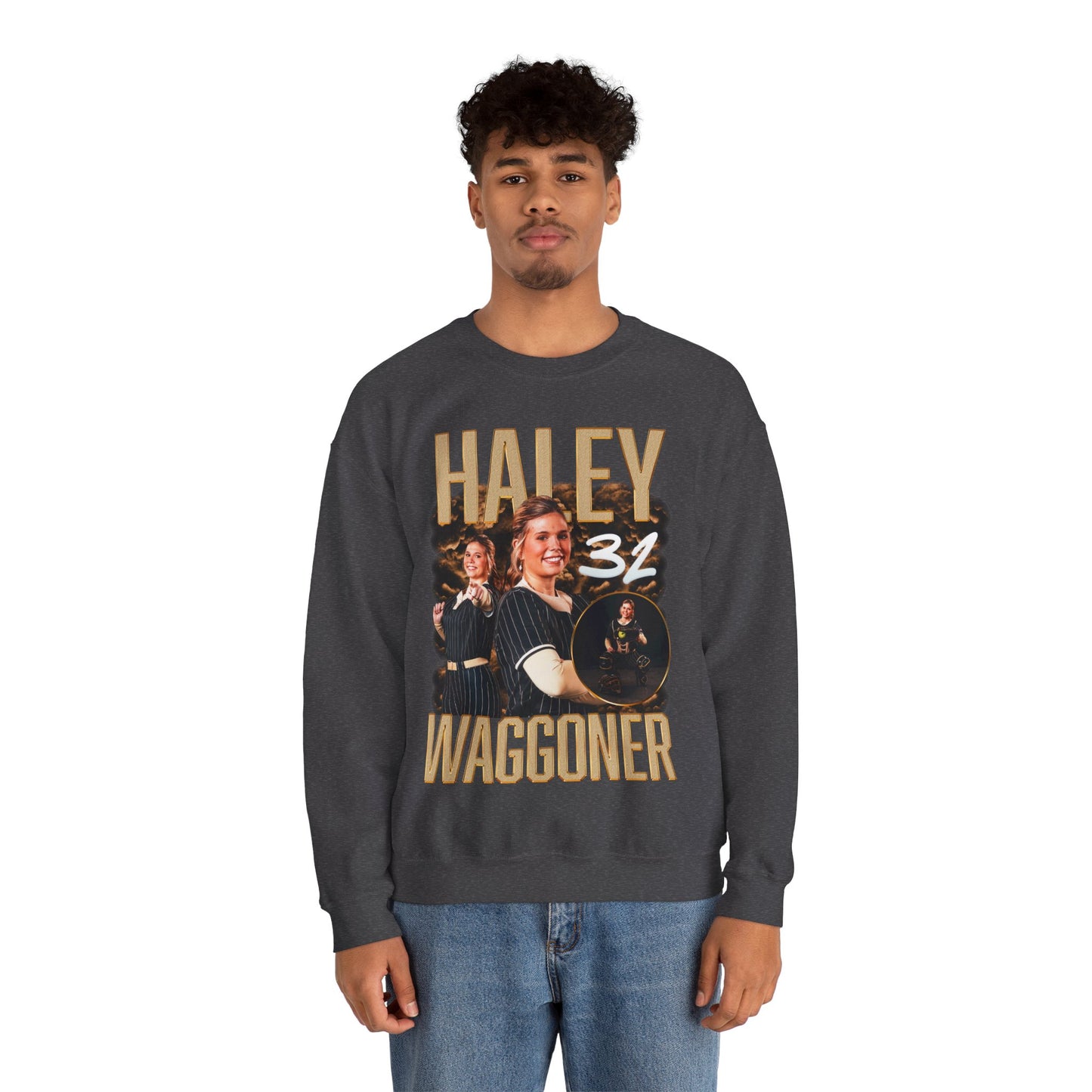 Haley Waggoner Single Color Combo Crewneck Sweatshirt