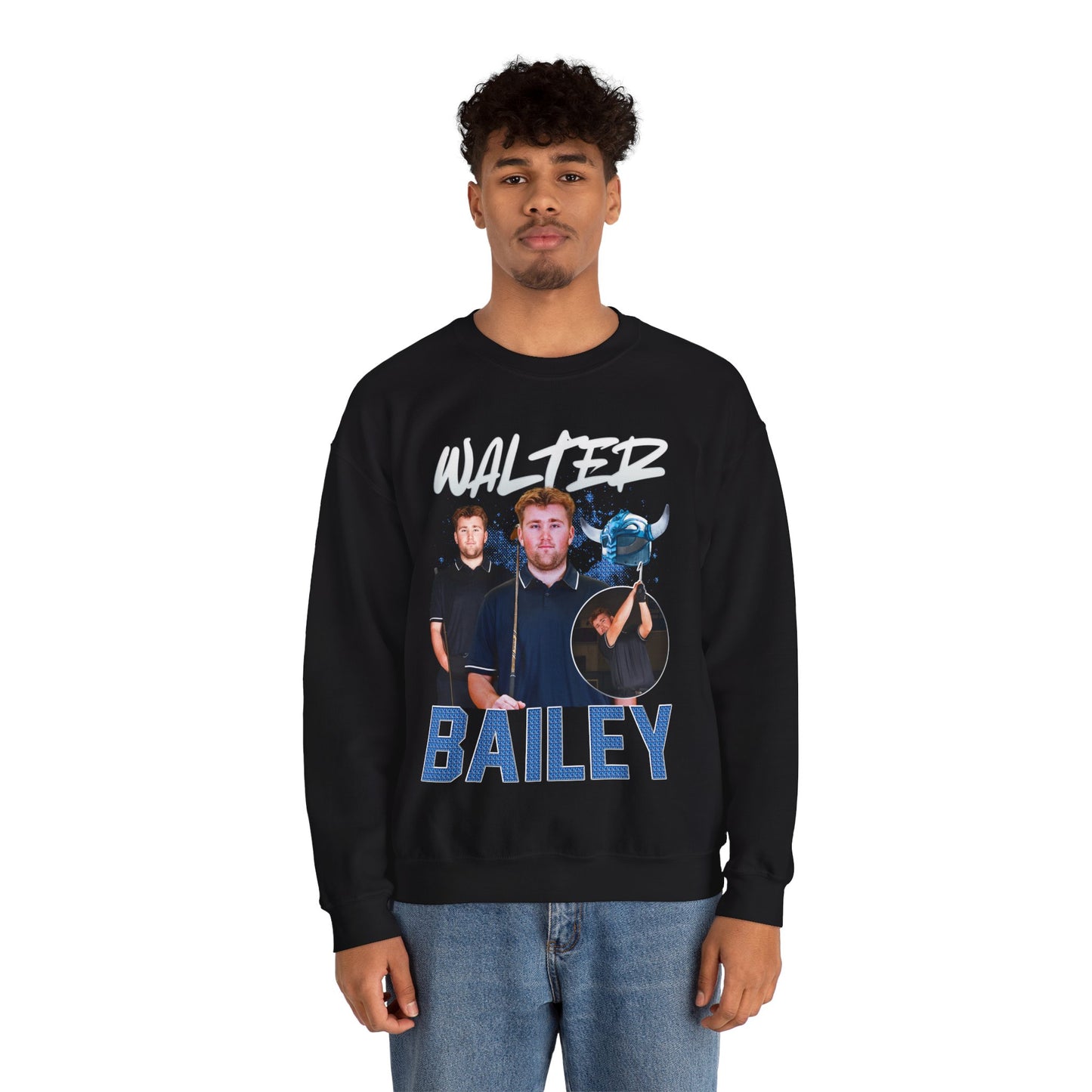 Walter Bailey Colored & White Combo Crewneck Sweatshirt