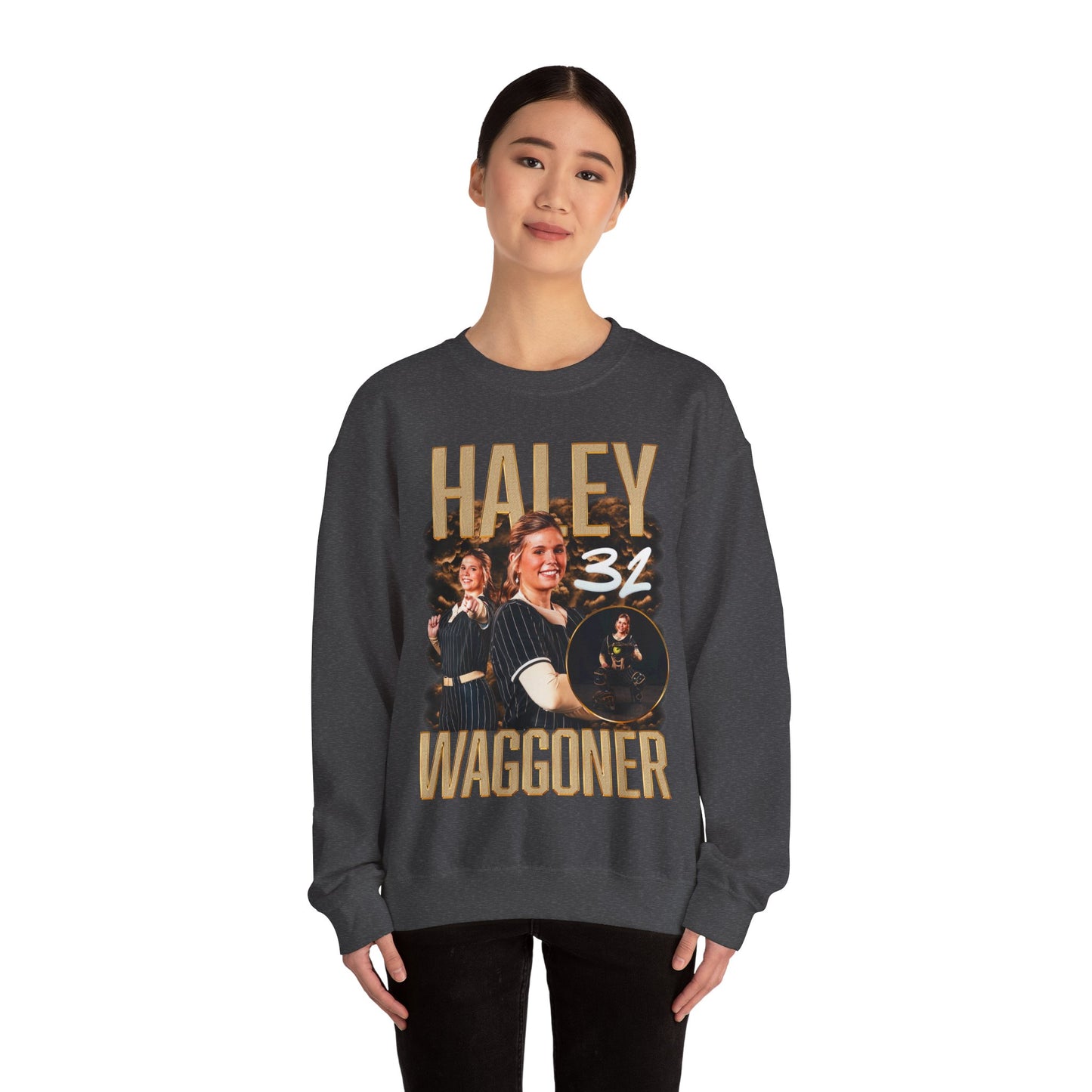Haley Waggoner Single Color Combo Crewneck Sweatshirt