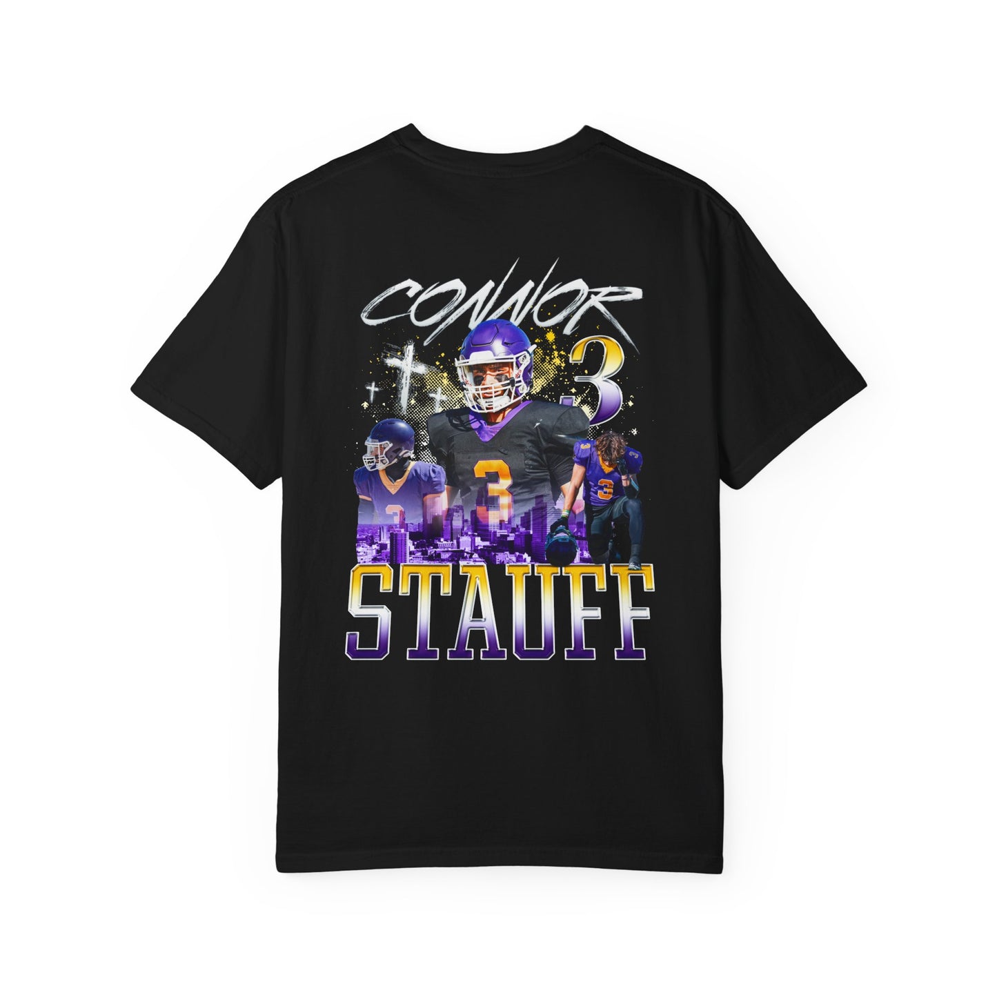 Connor Stauff Logo Front & Back Premium Tee