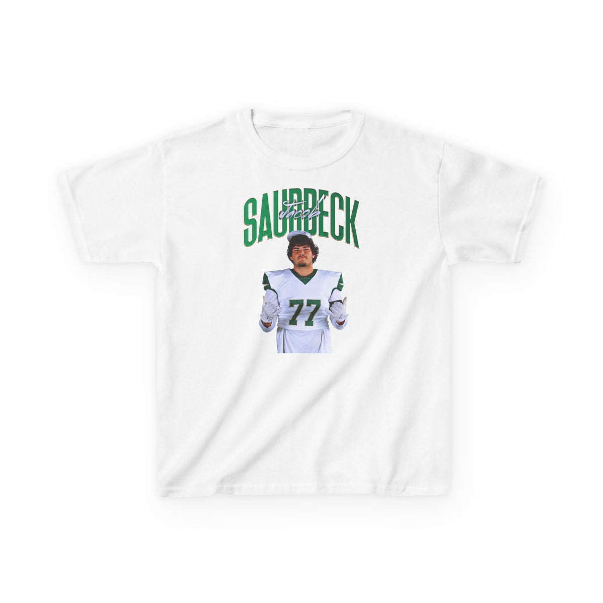 Jacob Saurbeck Curved Combo Colored  Kids Tee