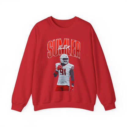 Alex Sumler Curved Combo Colored Crewneck Sweatshirt