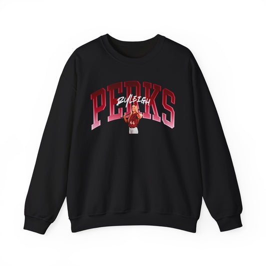 Ryleigh Perks Curved Combo Colored Crewneck Sweatshirt