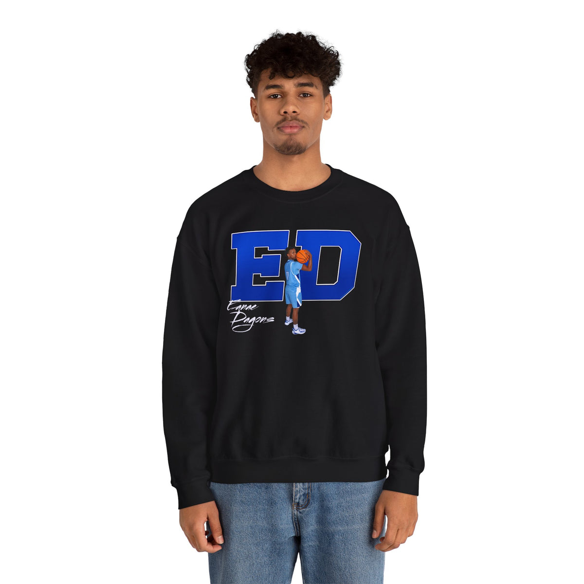 Eanae Dagons Big Initials Crewneck Sweatshirt