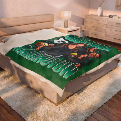 Makenna Harrington Single Color Combo 60"-80" Plush Blanket