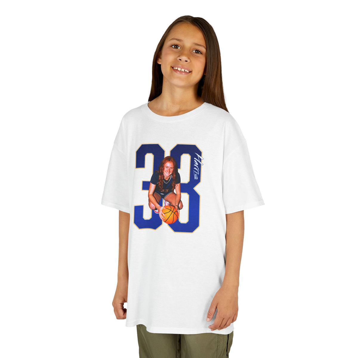 Addison Harris Player Icon Number Kids Tee