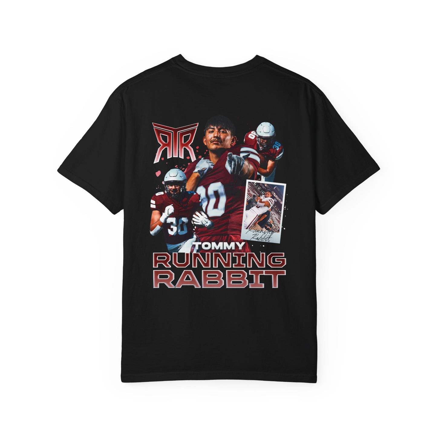 Tommy Running Rabbit Logo Front & Back Premium Tee