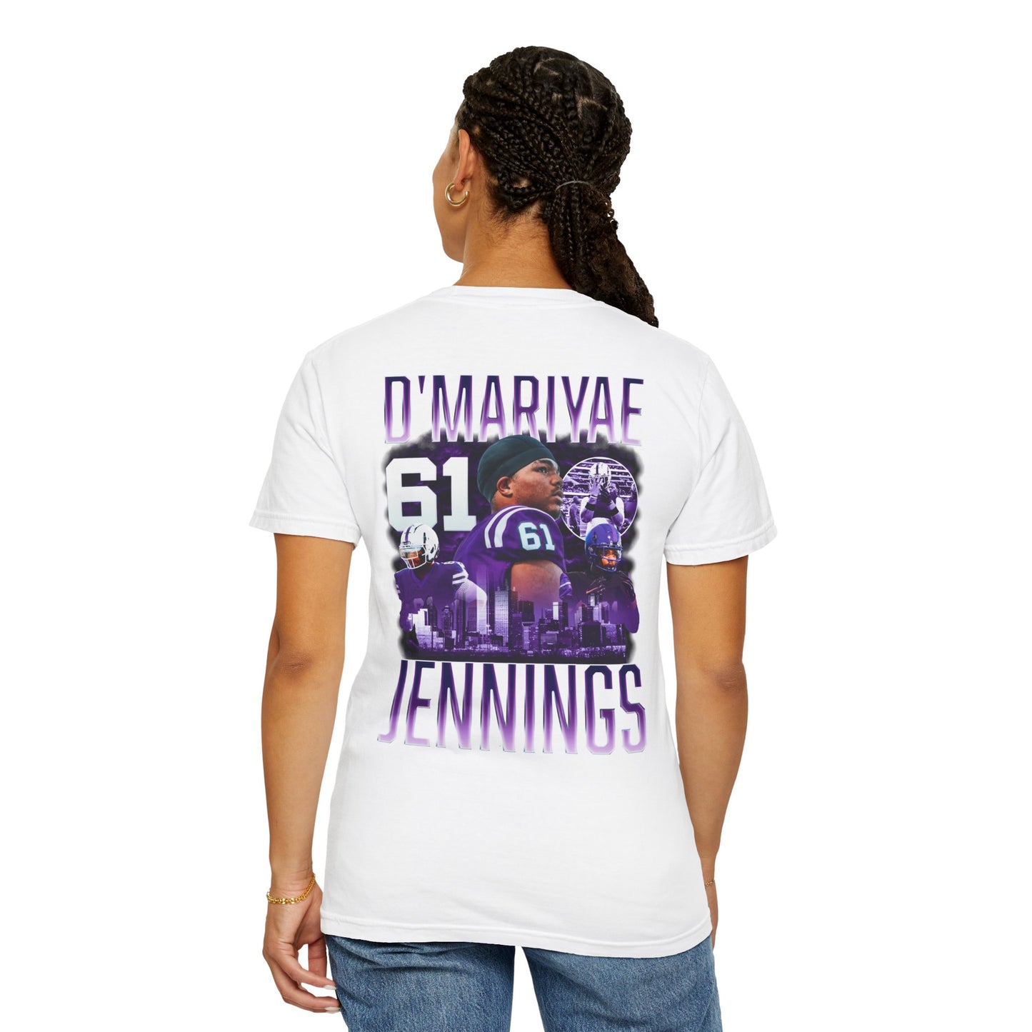 D'Mariyae Jennings Logo Front & Back Premium Tee