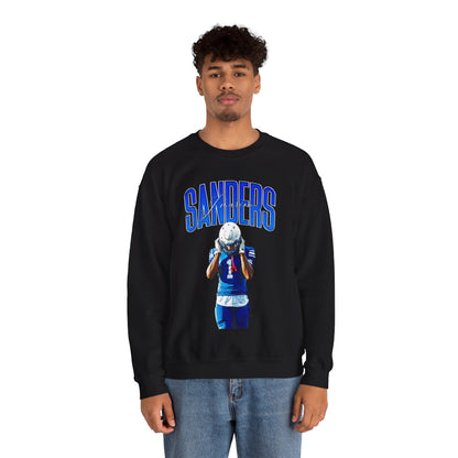 J'Marion Sanders Curved Combo Crewneck Sweatshirt