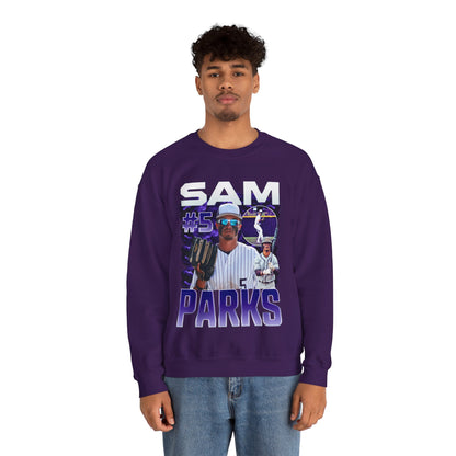 Sam Parks White & Colored Combo Crewneck Sweatshirt