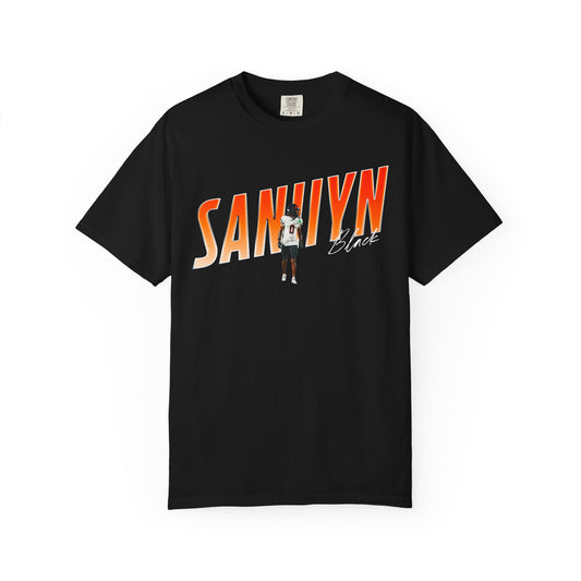 Saniiyn Black Cursive Combo Colored Premium Tee