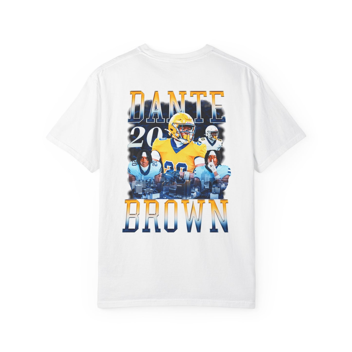 Dante Brown Logo Front & Back Premium Tee
