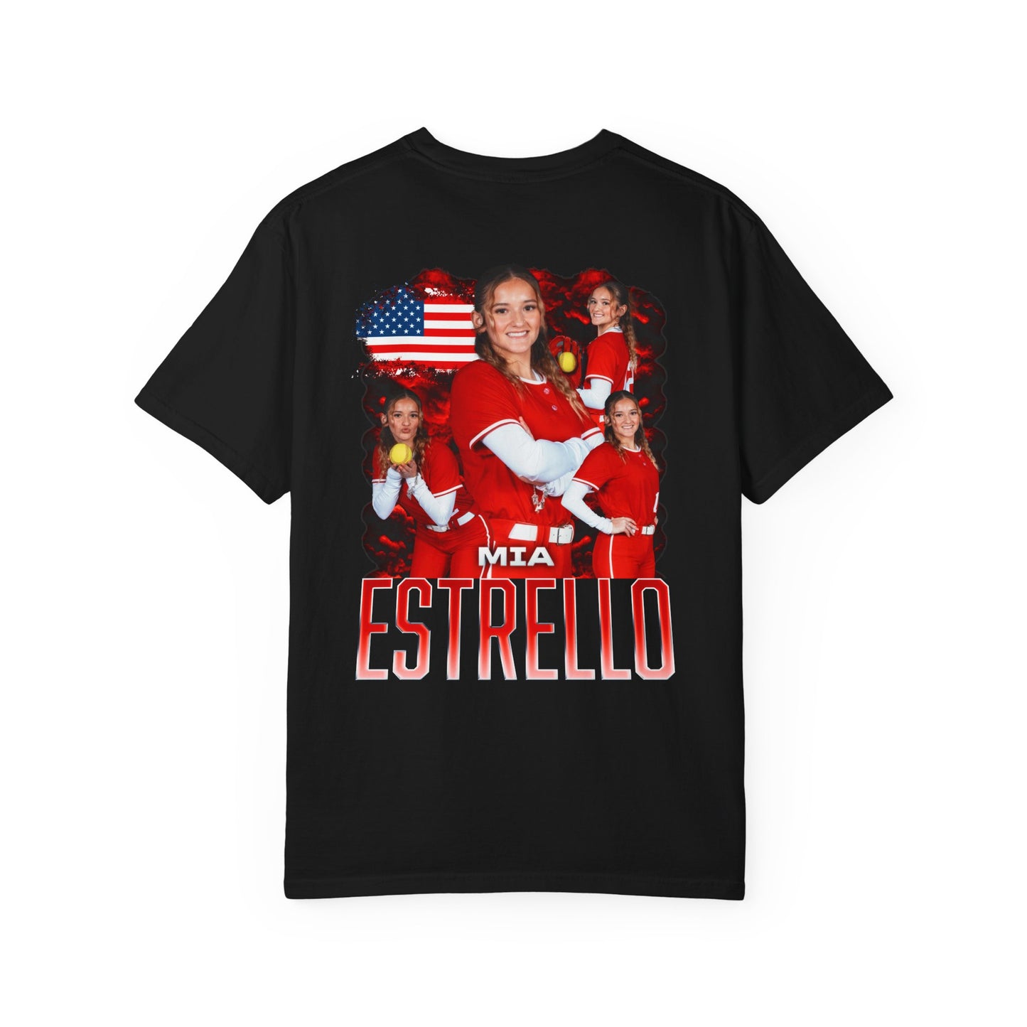 Mia Estrello Logo Front & Back Premium Tee