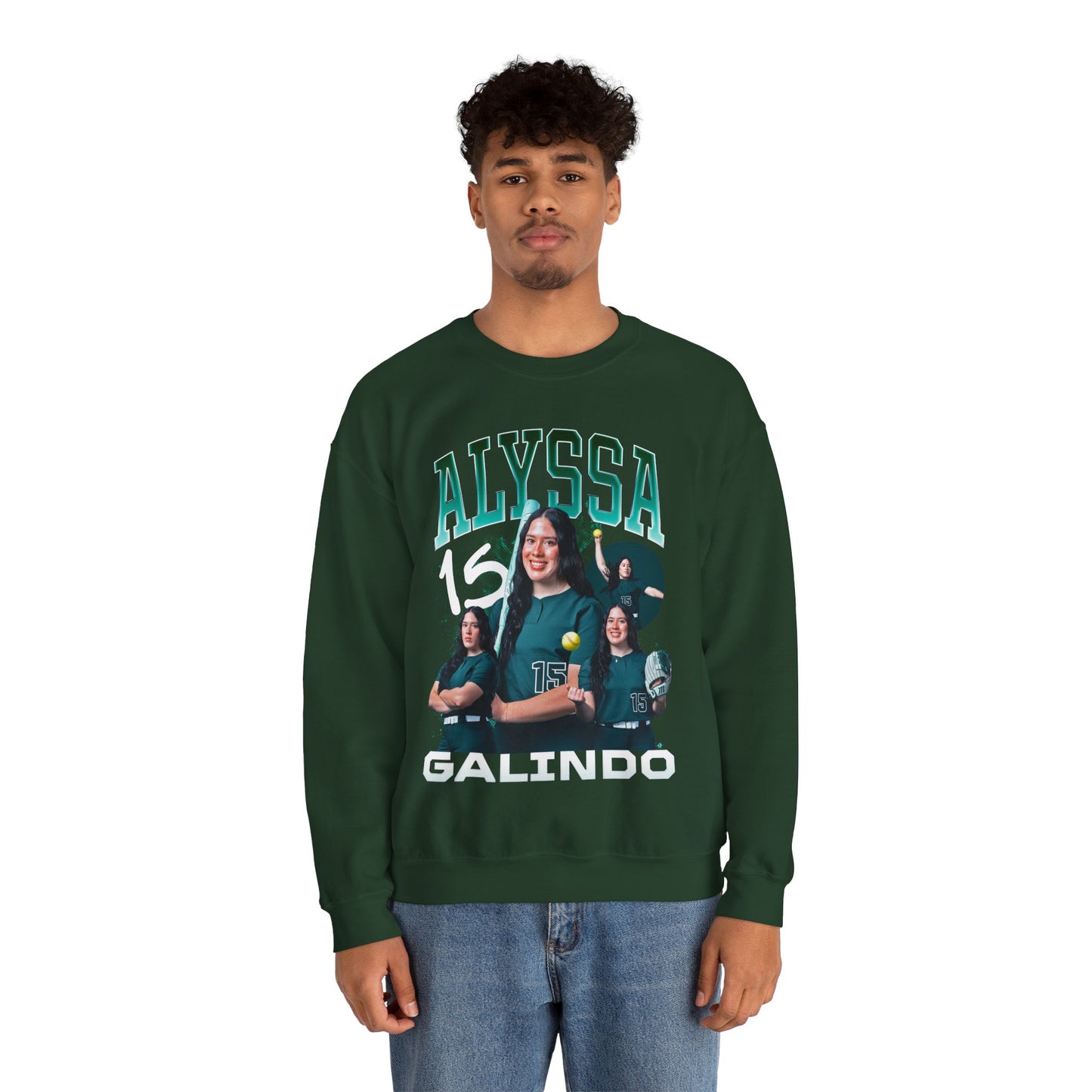 Alyssa Galindo First Name Highlight Crewneck Sweatshirt
