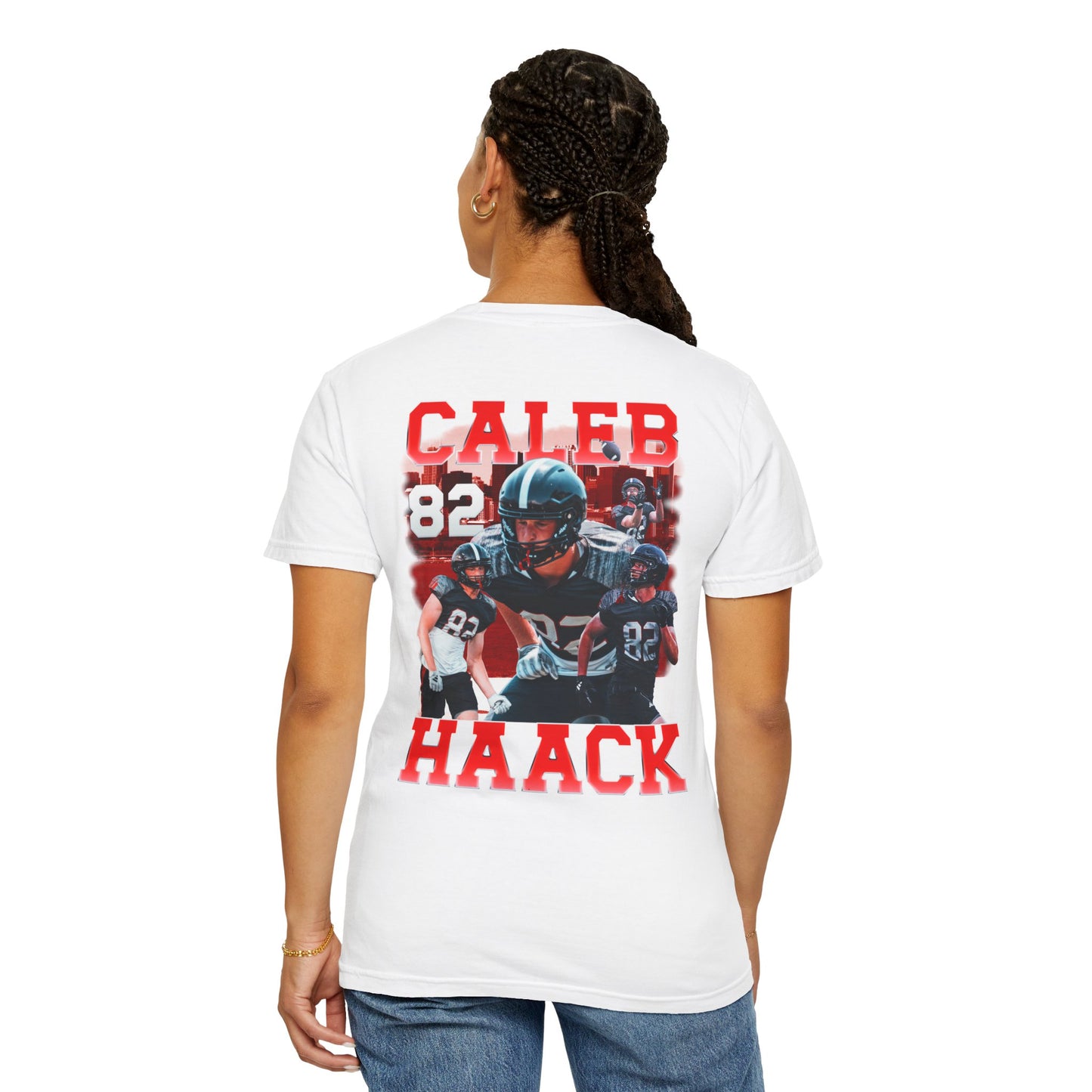Caleb Haack Logo Front & Back Premium Tee