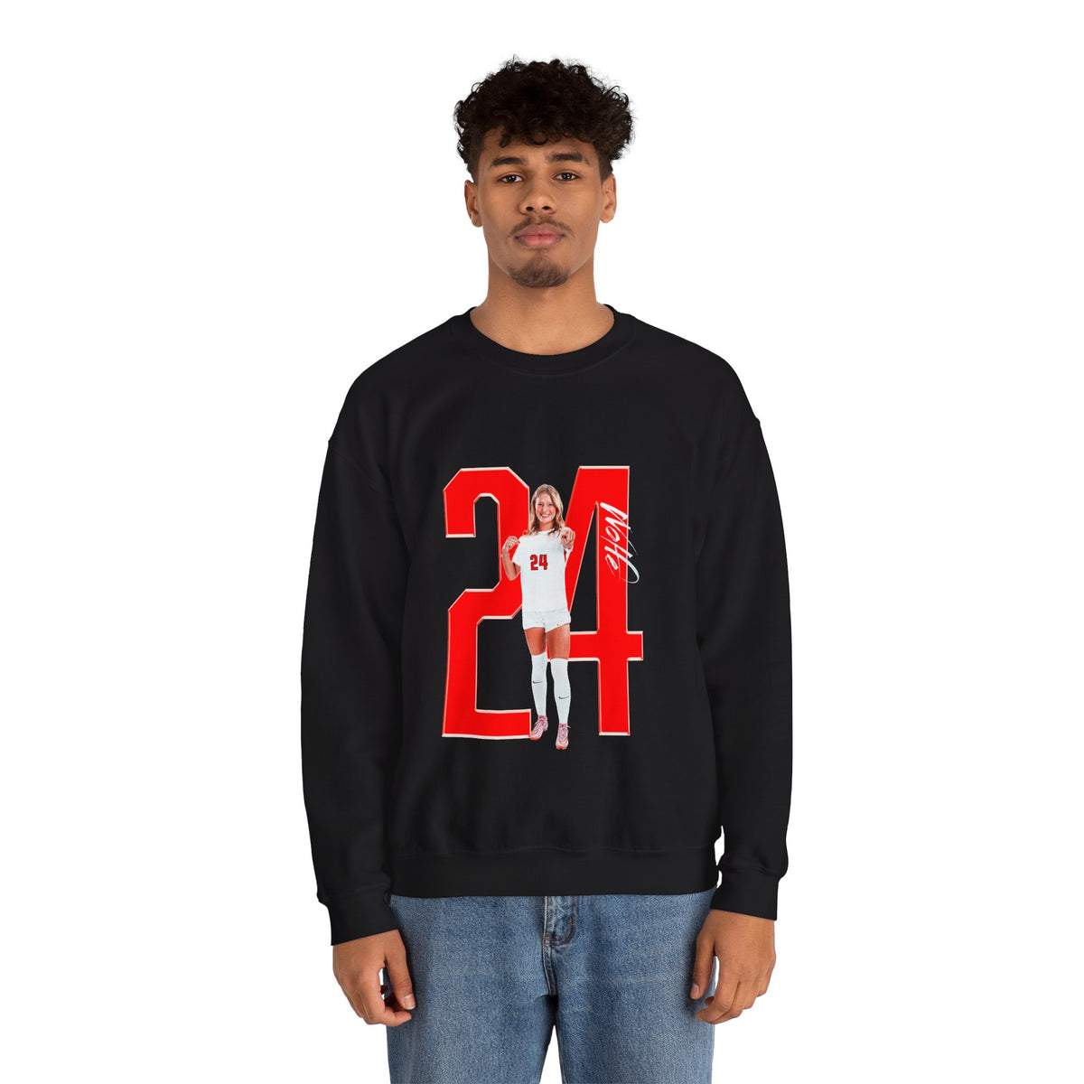 Ashley Wolfe Player Icon Number Crewneck Sweatshirt