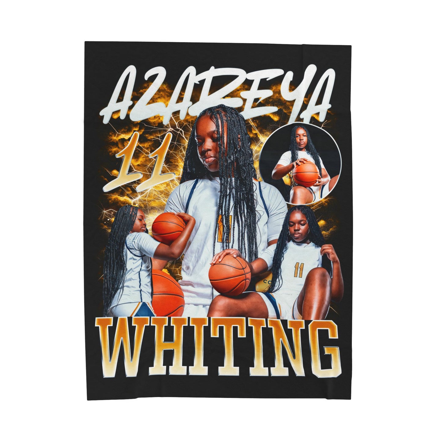 Azareya Whiting 60"-80" Plush Blanket