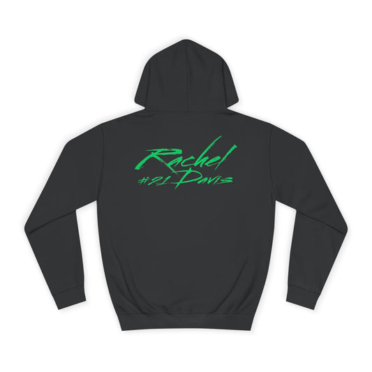 Rachel Davis Cursive Name & Number Premium Hoodie