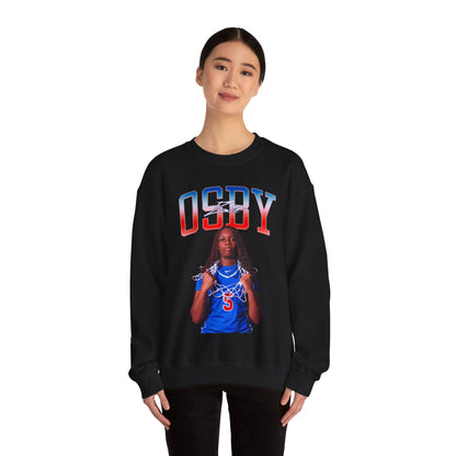 Zoe Osby Curved Combo Crewneck Sweatshirt