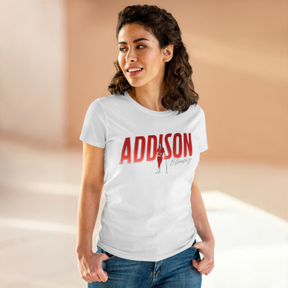 Addison Blomberg Cursive Combo Women's Tee