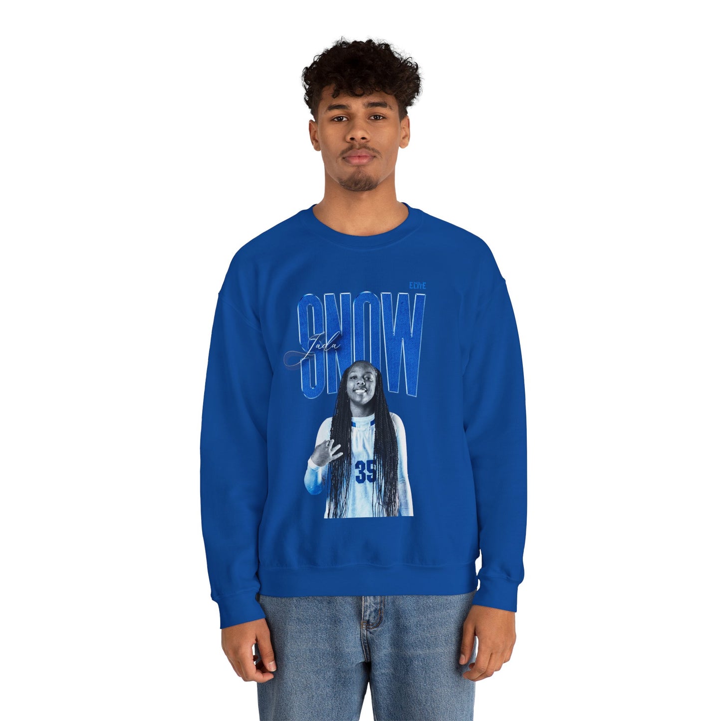 Jada Snow Faded Glory Crewneck Sweatshirt