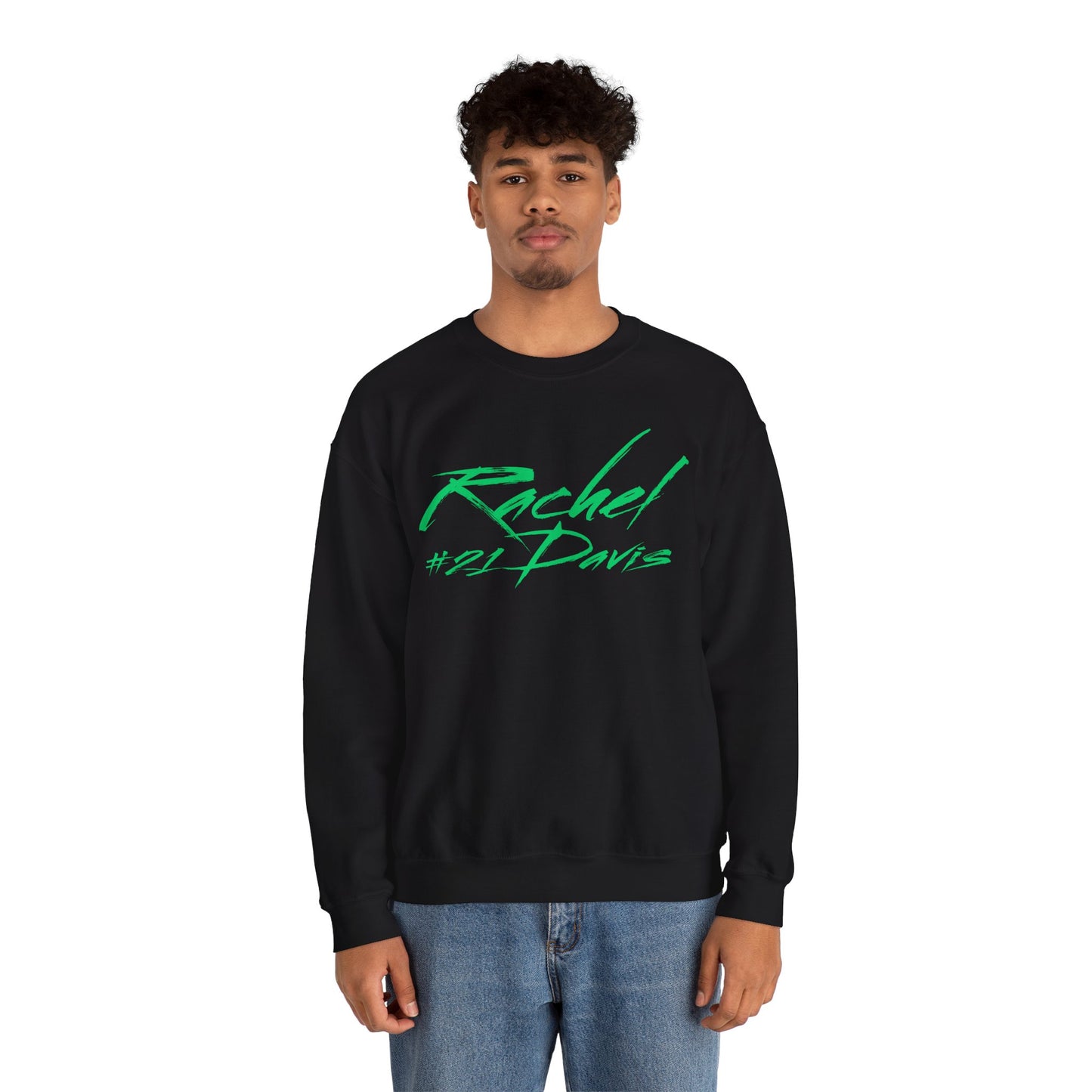 Rachel Davis Cursive Name & Number Crewneck Sweatshirt