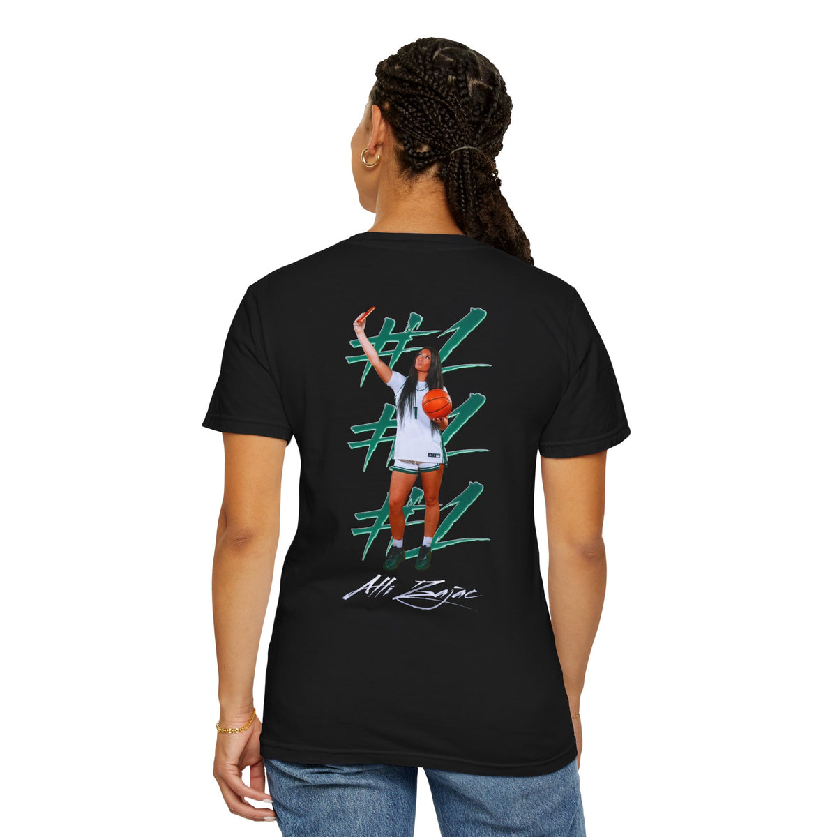 Alli Zajac Logo Front & Back Premium Tee