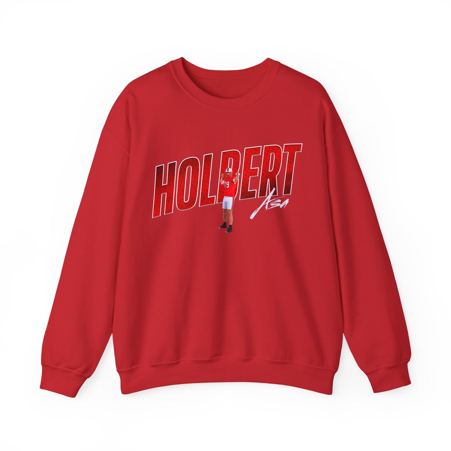 Asa Holbert Cursive Combo Colored Crewneck Sweatshirt