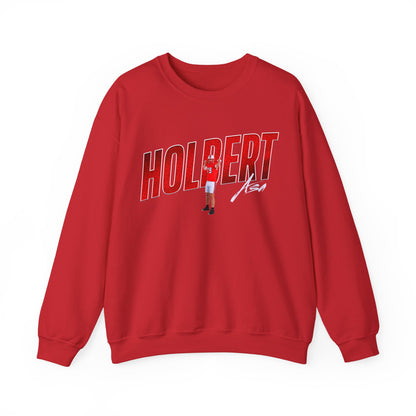 Asa Holbert Cursive Combo Colored Crewneck Sweatshirt