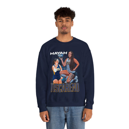 Mayah Tiscareno White & Colored Combo Crewneck Sweatshirt