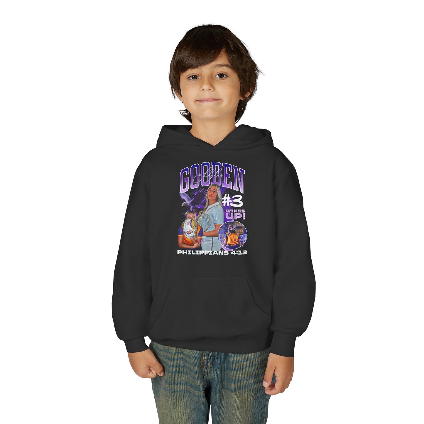 Skylar Gooden Last Name Highlight Kids Hoodie