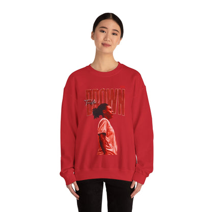 Trista Brown Faded Glory Crewneck Sweatshirt