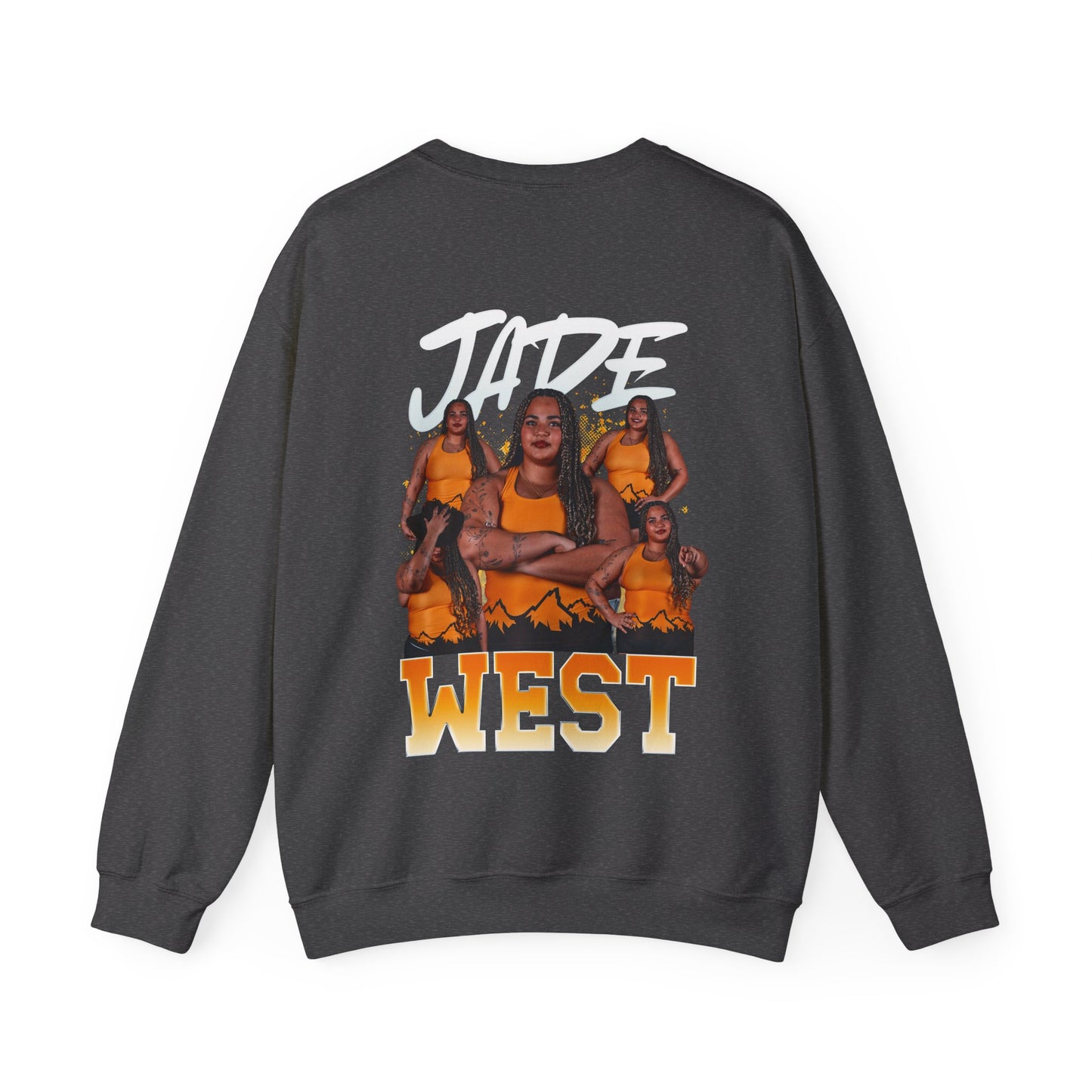 Jade West Logo Front & Back Crewneck