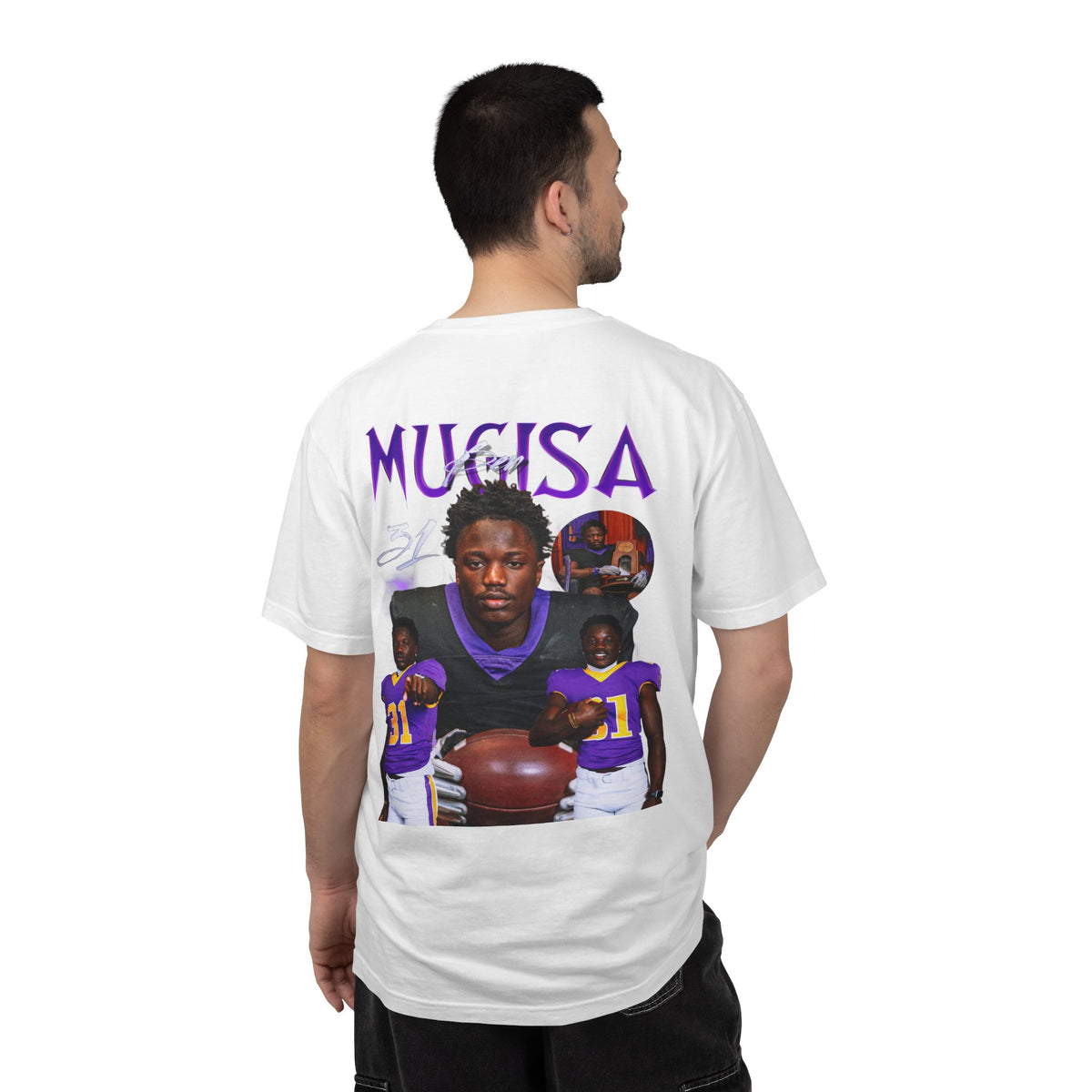 Ben Mugisa Logo Front & Back Premium Tee