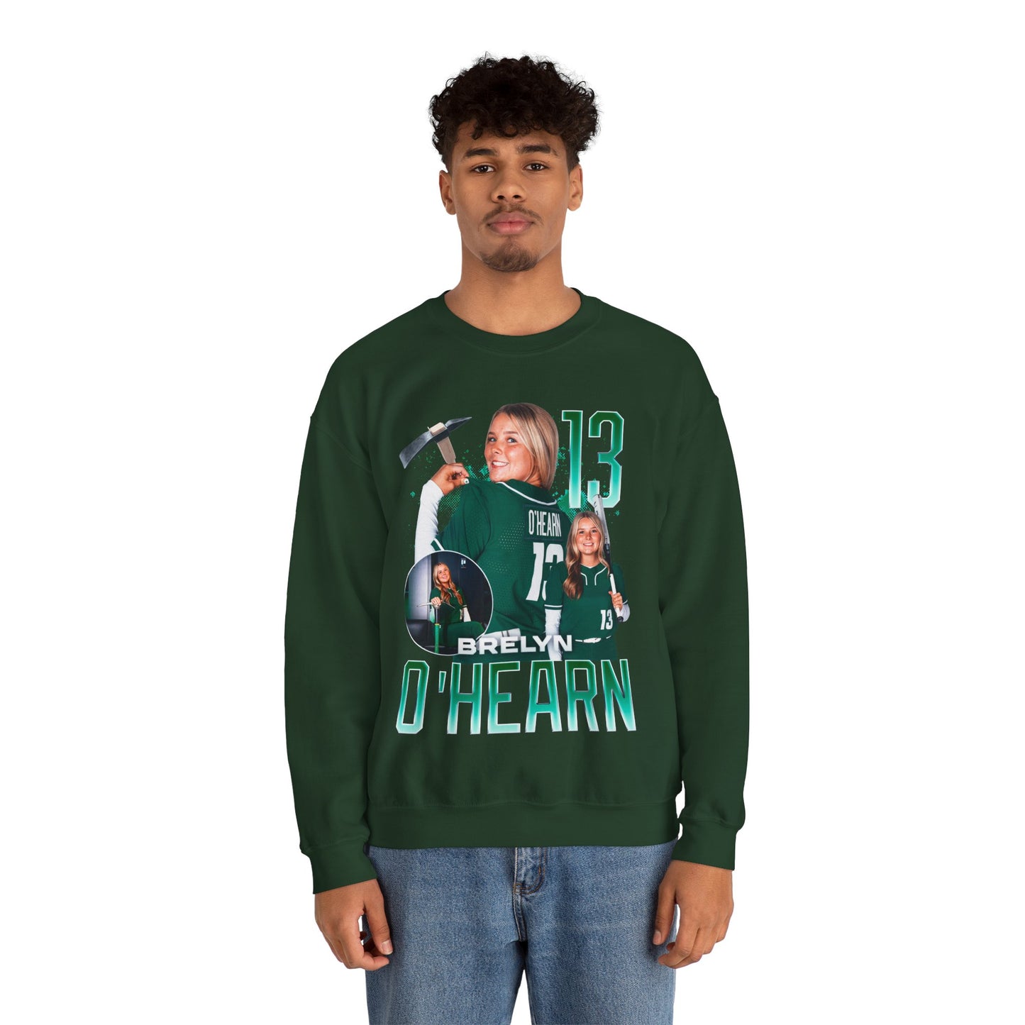 Brelyn O'Hearn Name & Number Ombre Crewneck Sweatshirt
