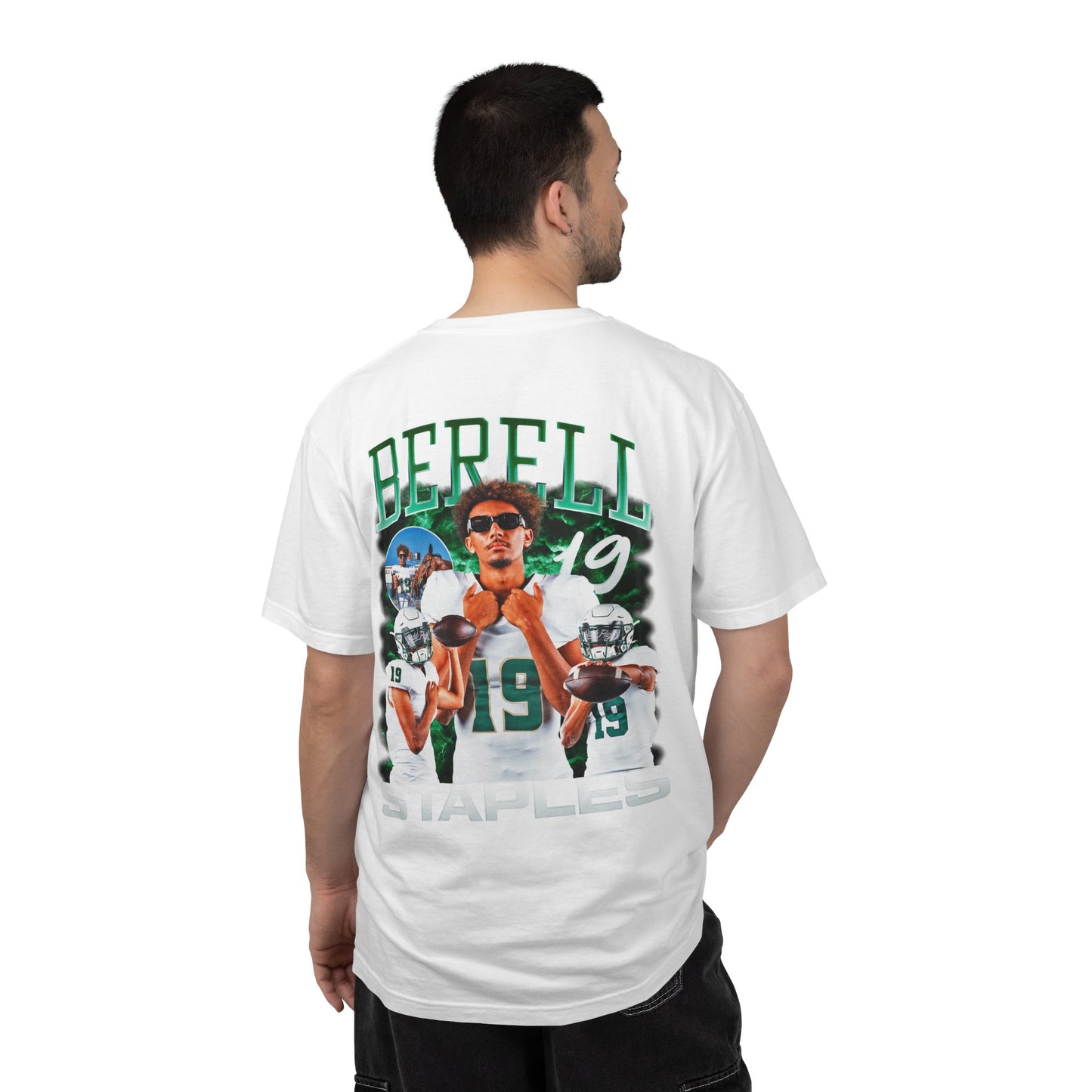 Berell Staples Logo Front & Back Premium Tee