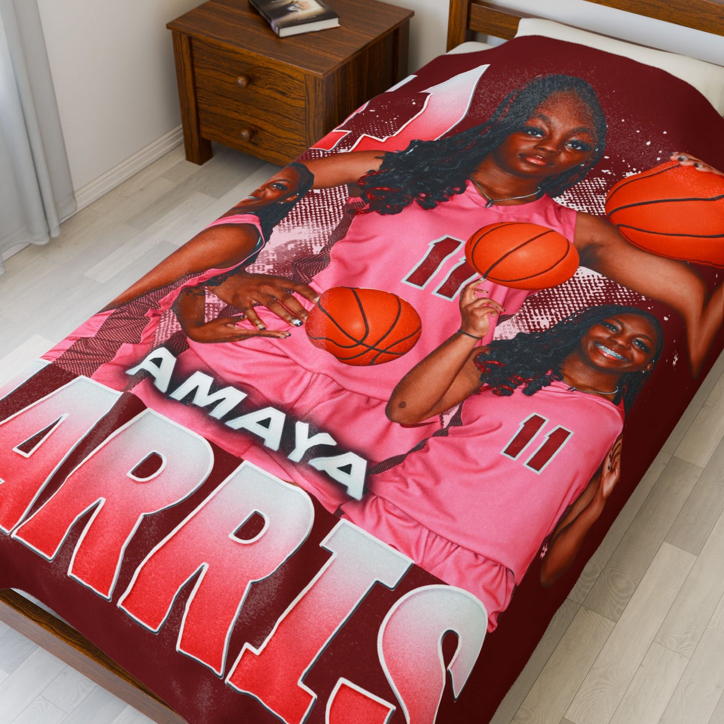 Amaya Harris 60"-80" Plush Blanket