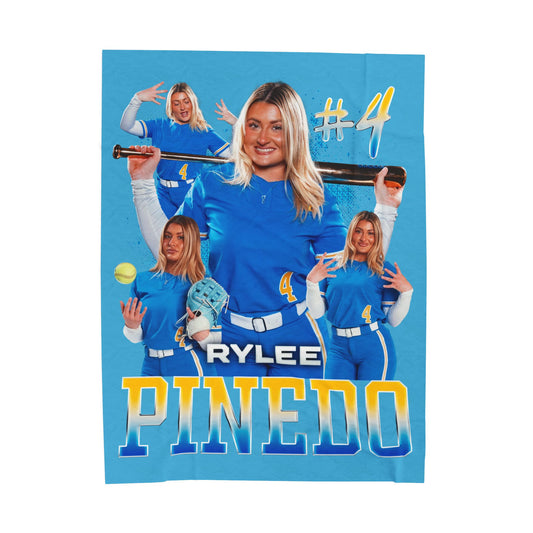 Rylee Pinedo Name & Number Ombre 60"-80" Plush Blanket