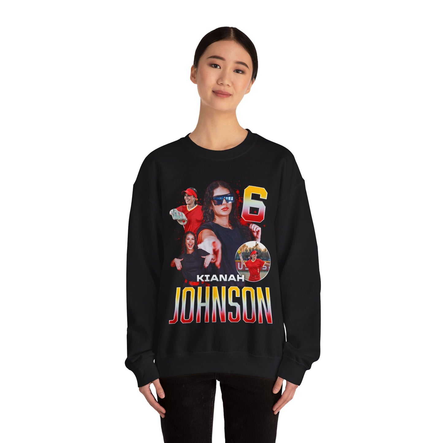 Kianah Johnson Name & Number Ombre Crewneck Sweatshirt