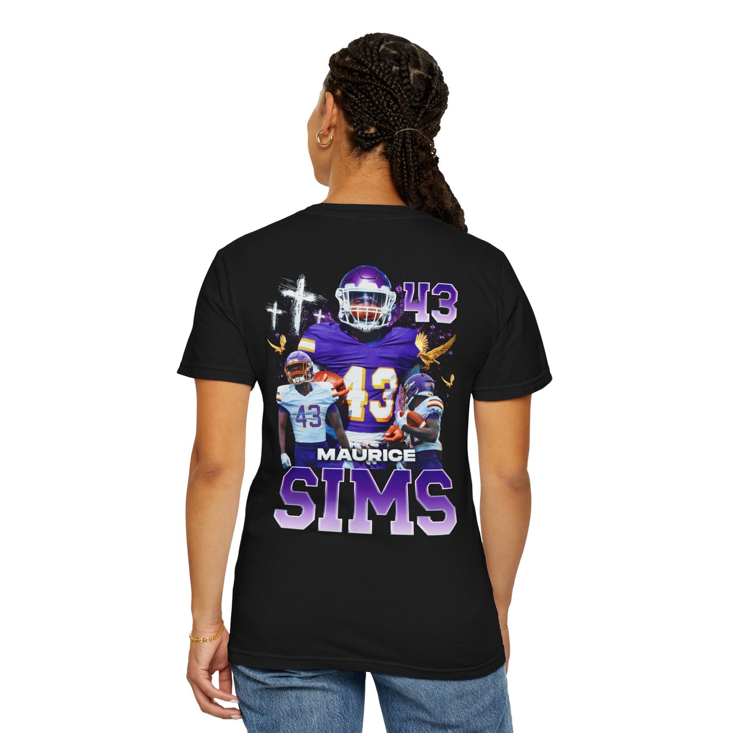 Maurice Sims Logo Front & Back Premium Tee