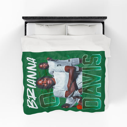 Brianna Davis White & Colored Combo 60"-80" Plush Blanket