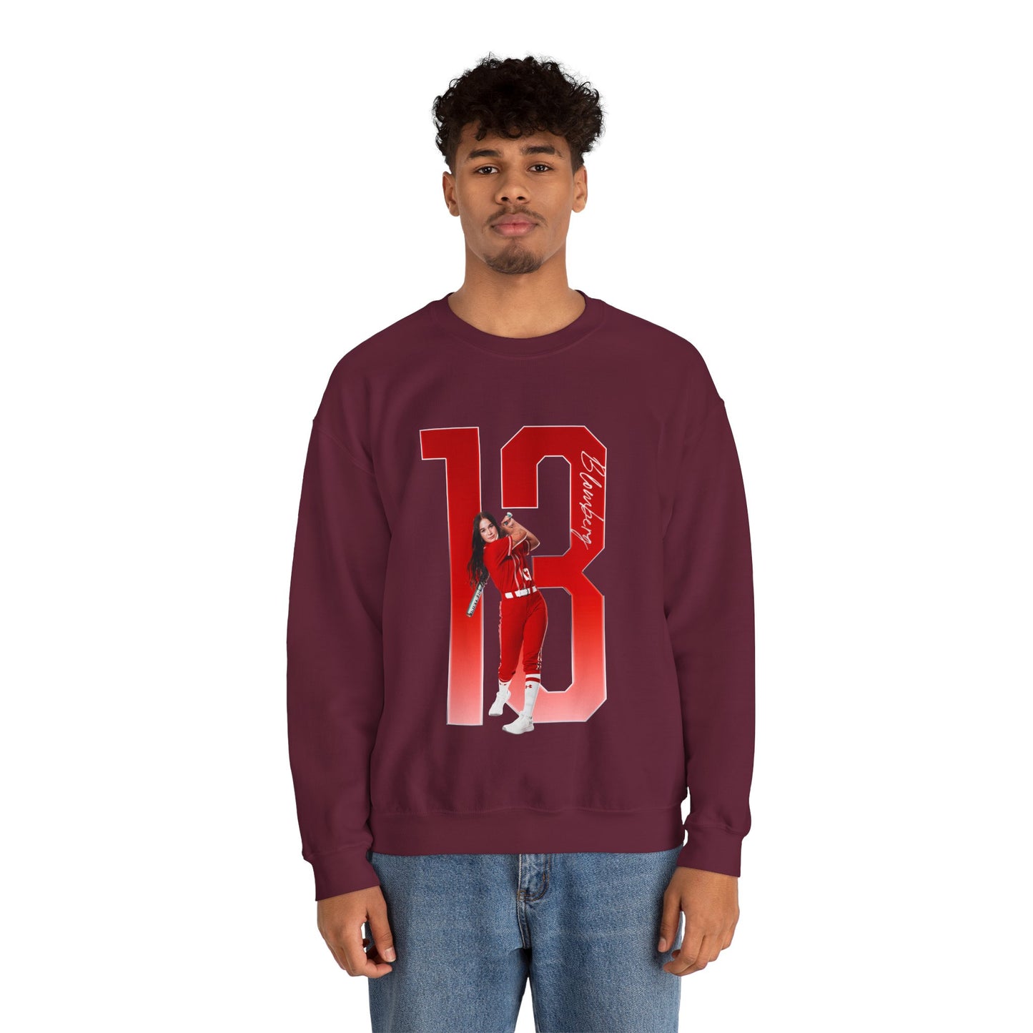 Addison Blomberg Player Icon Number Crewneck Sweatshirt