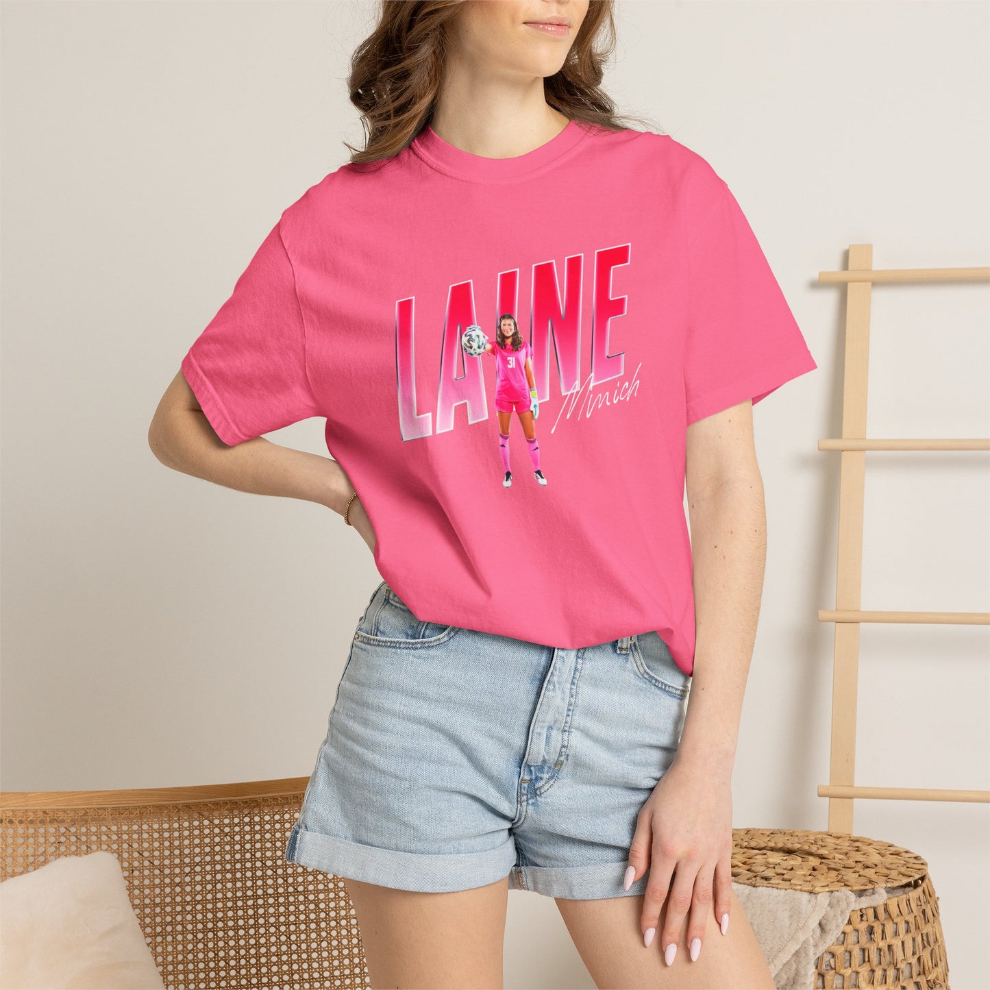 Laine Minich Cursive Combo Colored Premium Tee
