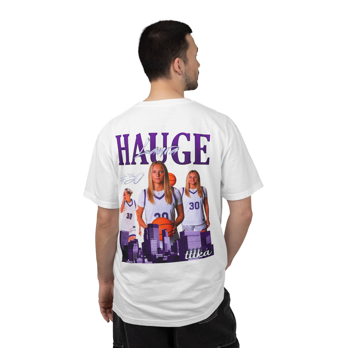 Laura Hauge Logo Front & Back Premium Tee
