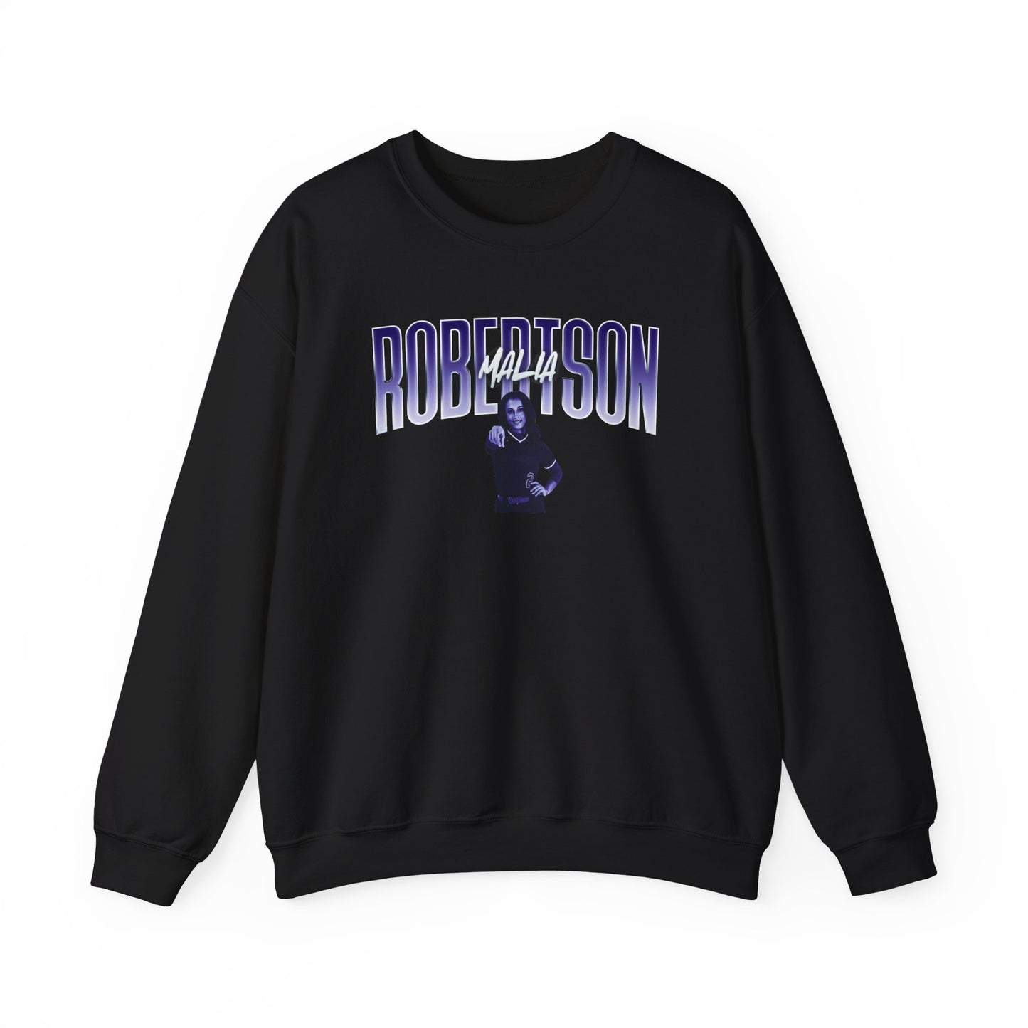 Malia Robertson Curved Combo Colored Crewneck Sweatshirt