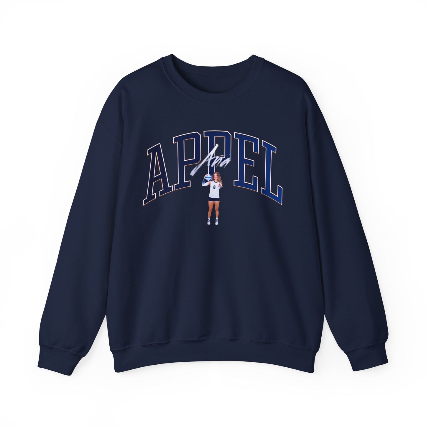 Ana Appel Curved Combo Colored Crewneck Sweatshirt