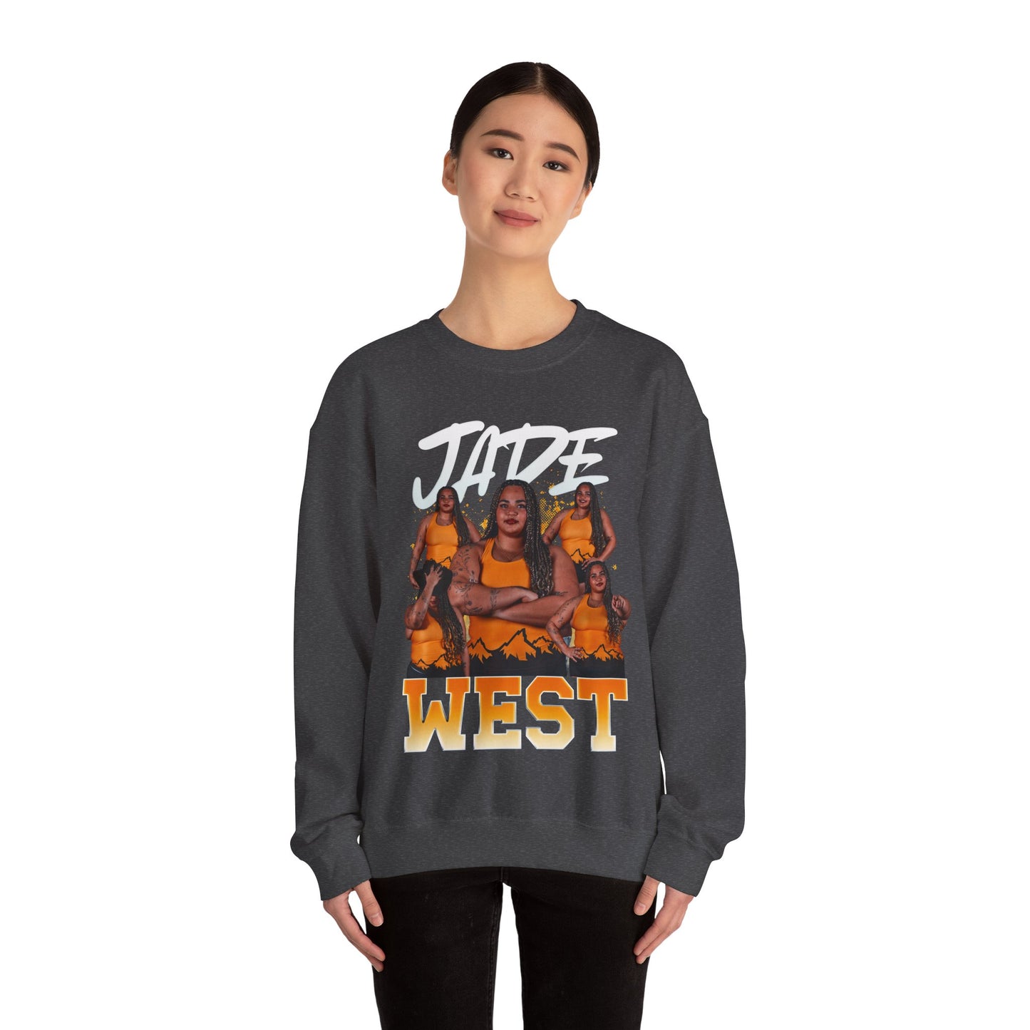 Jade West Colored & White Combo Crewneck Sweatshirt