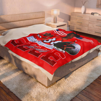 Alan Gbee 60"-80" Plush Blanket