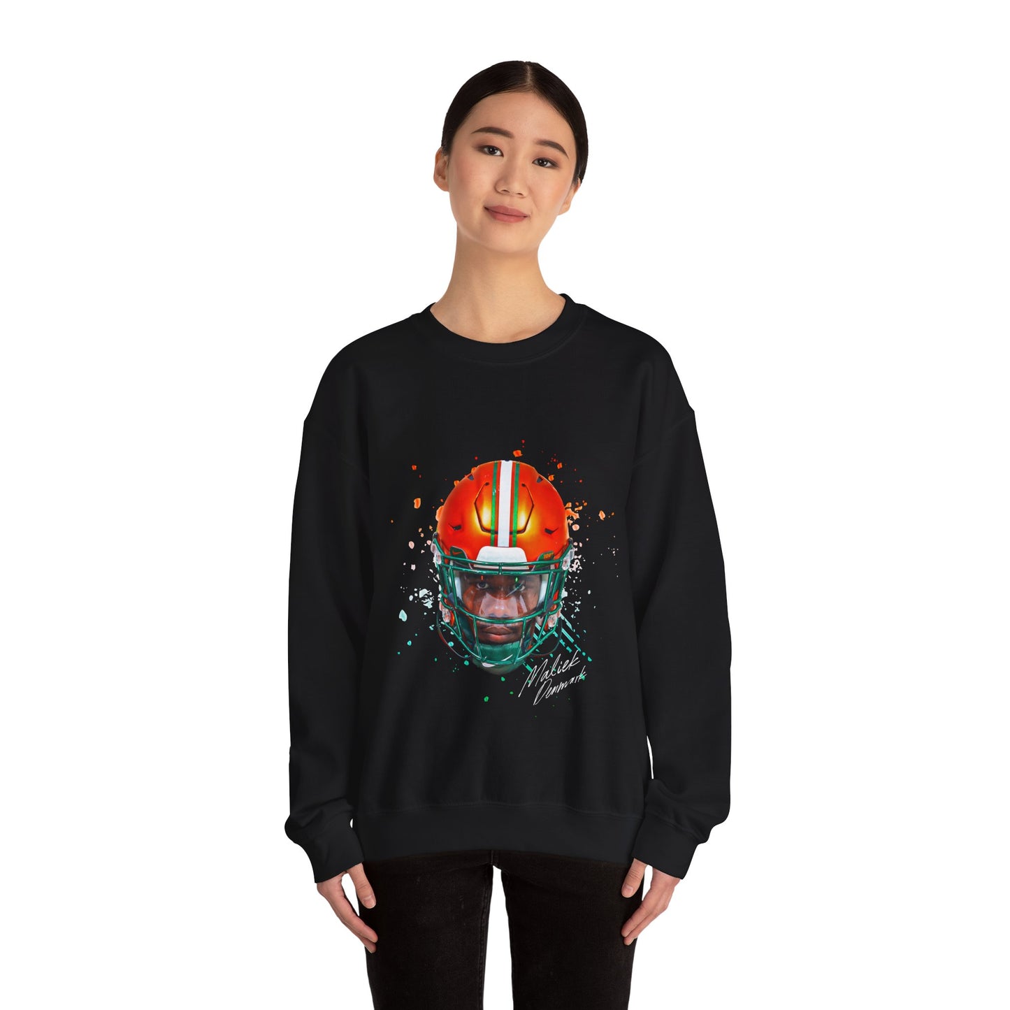 Maliek Denmark Big Head Crewneck Sweatshirt